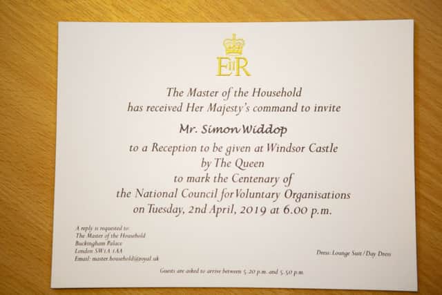 Simon's invite to see the Queen