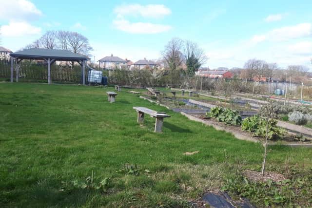 The allotments at the Threeways Centre in Ovenden