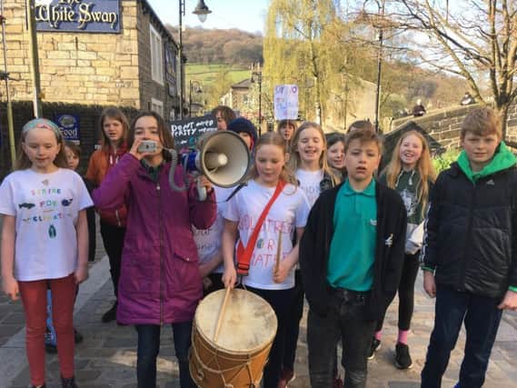 Schoolchildren from Calderdale have joined to continue their fight for a change to environmental laws.