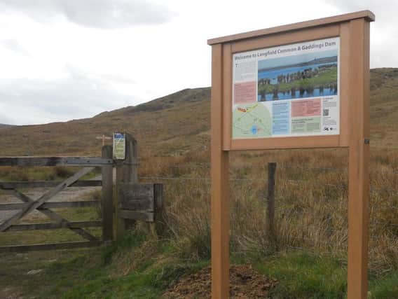 A new information board at the beauty spot