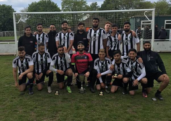 FC Panda after Sunday's 5-0 Senior Cup final win over Waiters Arms