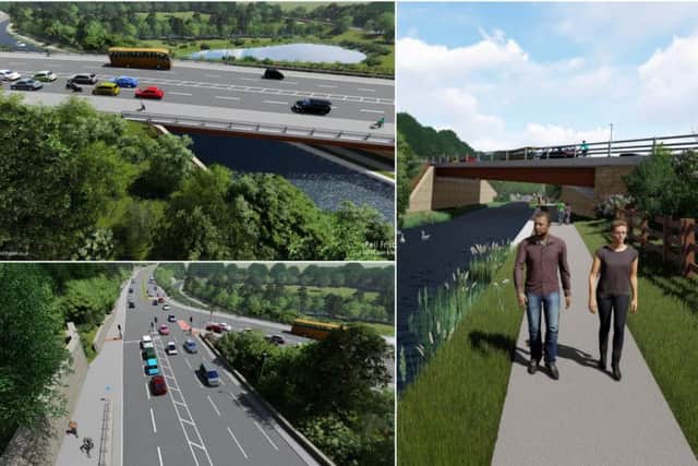 Ambitions bridge scheme from Elland bypass (Picture Pell Frischmann)