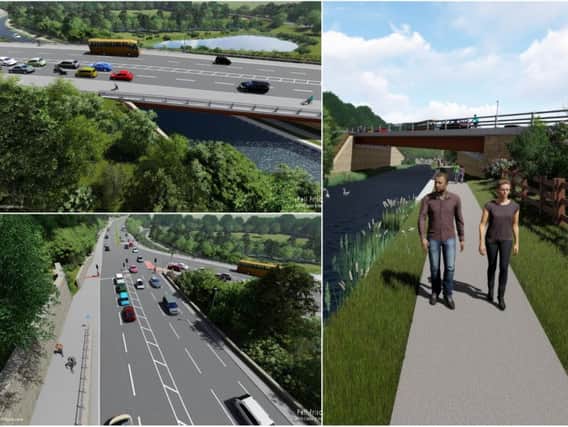 Ambitions bridge scheme from Elland bypass (Picture Pell Frischmann)
