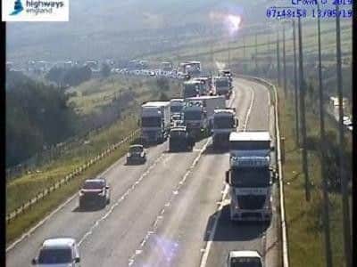The M62 has been closed because of a crash (Highways England)