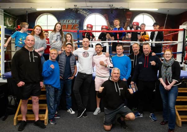 Official opening of new facilities at Halifax Amateur Boxing Club, Ladyship Mills, Halifax.