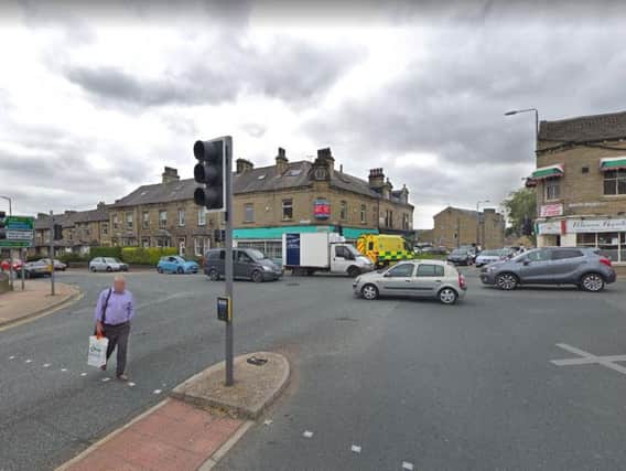 There is slow traffic due to an earlier accident and traffic signal failure on the A58 Halifax Road.