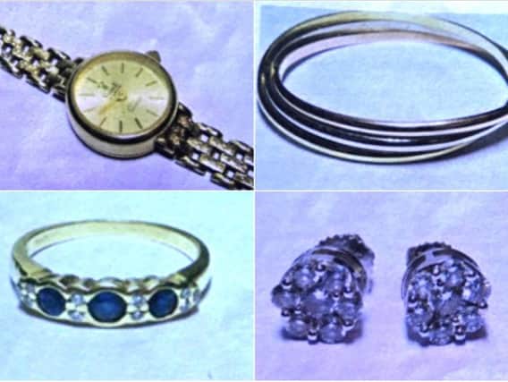 Jewellery items stolen