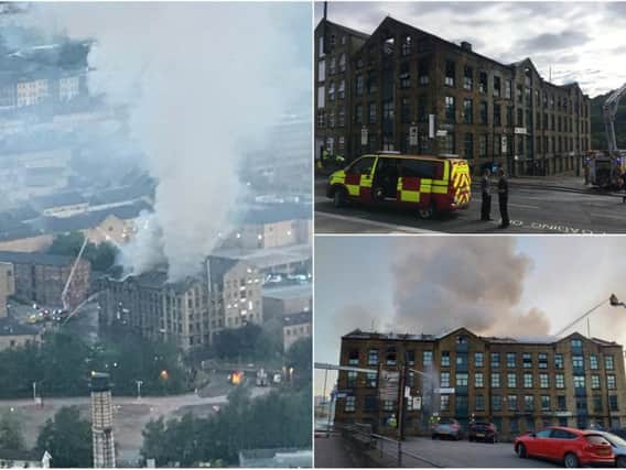 The fire in Halifax town centre