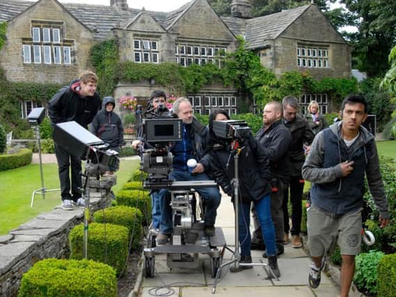 Filming of the second series of Last Tango in Halifax at Holdsworth House, Halifax. (Kyte Photography)