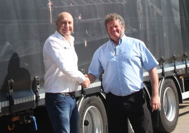 Joining forces: Dave Fairbrother, MD of ADD Express, is pictured with Michael Hinchliffe, MD of Hargreaves Foundry.