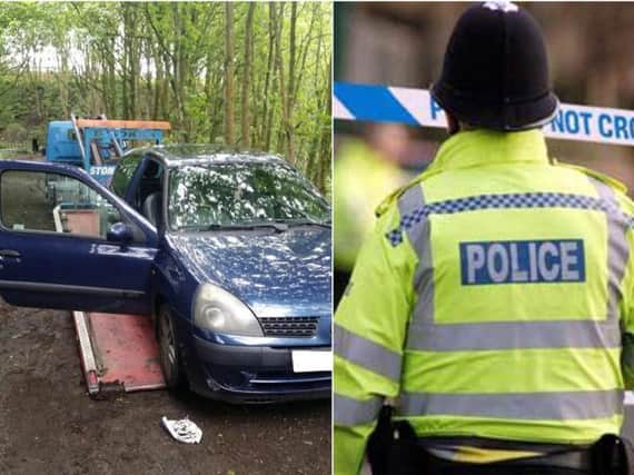 Police officers in Calderdale seized an abandoned vehicle