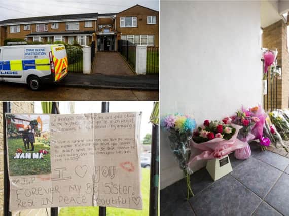 Tributes to Paige Gibson who was killed in Cumberland Close in Halifax