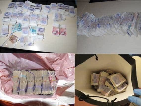 Money laundered by drug traffickers