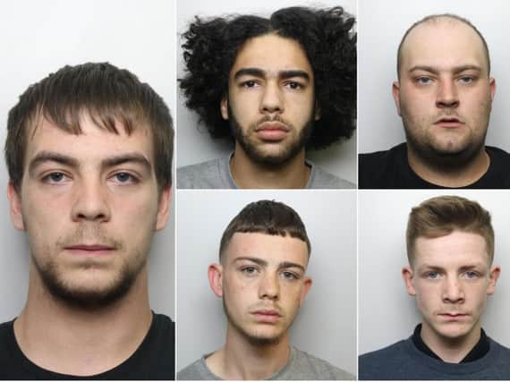 The men jailed for a total of 32 years after a series of burglaries in Calderdale