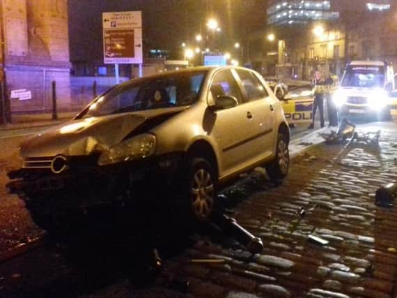Scene of the crash in Halifax (picture by Calderdale Council's Community Safety & Resilience Team)