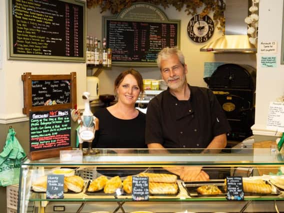 Katrina and David Phipps from Toppers Deli in Halifax town centre are one of the independent businesses proving popular.