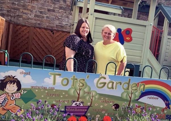 Management buyout: Becky Thompson and Andrea Dyson at the nursery at Dean Clough.