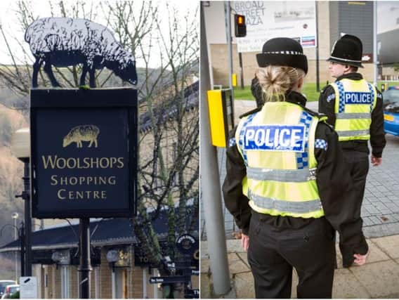 A man wanted by police was arrested in Halifax town centre