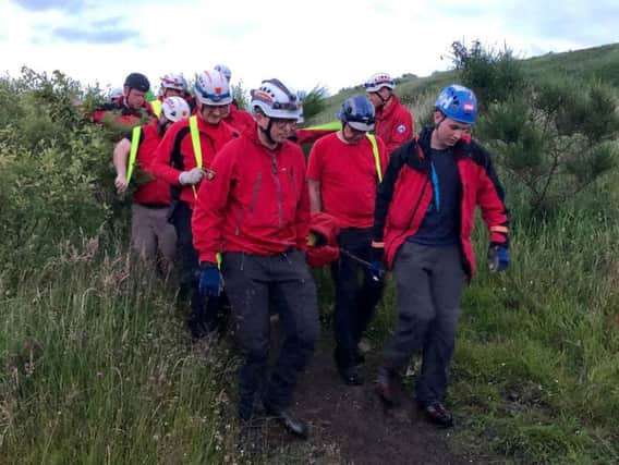 Calder Valley mountain team rescue man who suffered fractured ankle (Picture CVSRT)