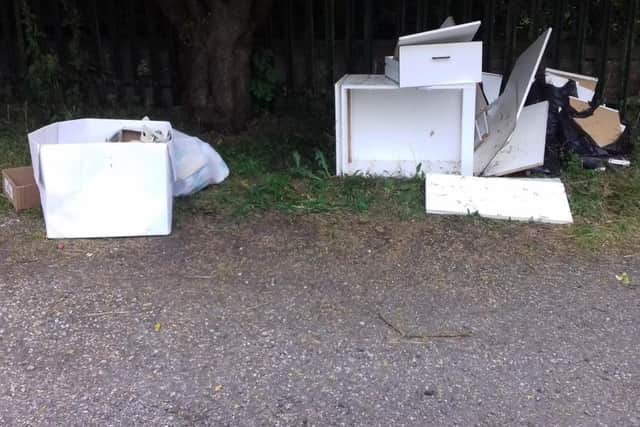 Fly tipping in Warley Road Picture by Calderdale Council's Community Safety andResilience Team