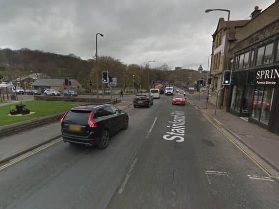 Planned improvements in West Vale as part of the A629 phase 4 scheme (Google Street View)