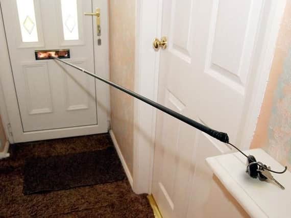 Burglars fished out keys from a house in Halifax (Picture by West Yorkshire Police)
