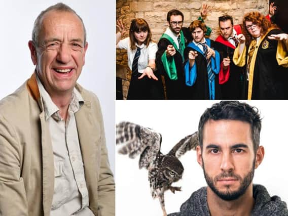 Arthur Smith (Credit Steve Ullathorne), Spontaneous Potter Kids and  Manu Delago (photo by Pascal Triponez Press) are coming to Square Chapel