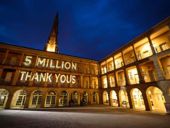 Five million visitors have now seen the Piece Hall since its reopening in 2017.