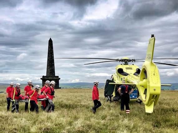 Woman airlifted to hospital from Stoodley Pike (Picture by Calder Valley Search and Rescue)
