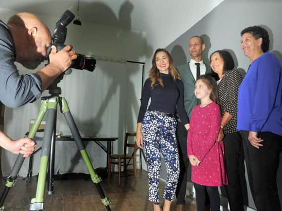 The family of  of Errol James MBE being photographed for the Eulogy Project in Leeds by photographer  Paul Floyd Blake.