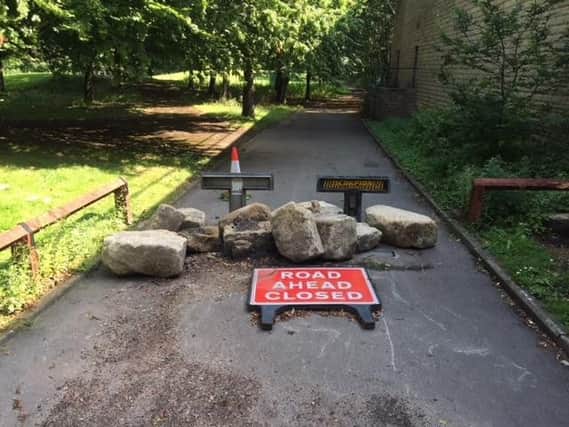 Elland resident Sandra Lupson's pictures of the boulders