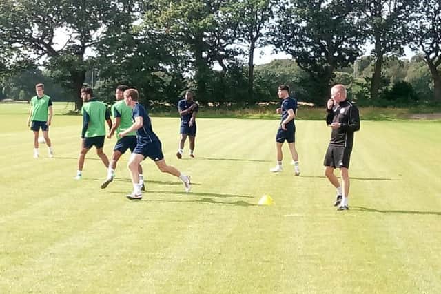 Pete Wild in charge of training with FC Halifax Town