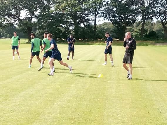 Pete Wild in charge of training with FC Halifax Town