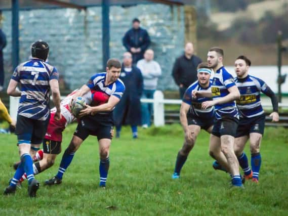 Halifax rugby Union club players in action