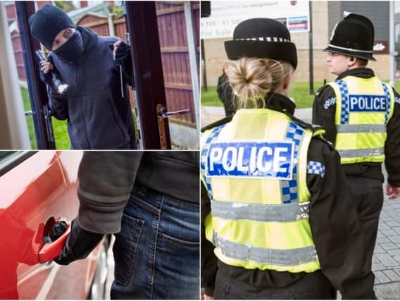 Car crimes and burglaries committed in a seven day period in the Calder Valley