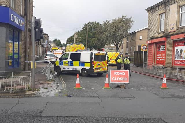 Road was closed off as firefighters dealt with the incident