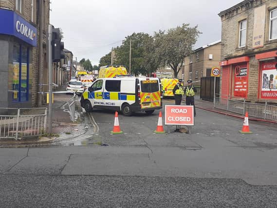 Road was closed off as firefighters dealt with the incident