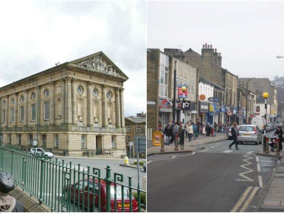 Todmorden and Brighouse town centres