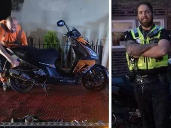 Moped seized by police in Calderdale (Picture West Yorkshire Police)