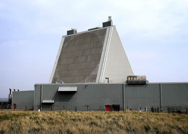 RAF Fylingdales: An early warning defence site in Yorkshire.