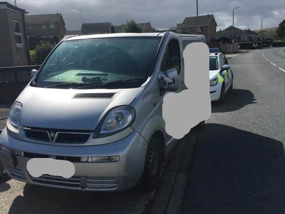 Police seize van in Illingworth (Picture West Yorkshire Police)