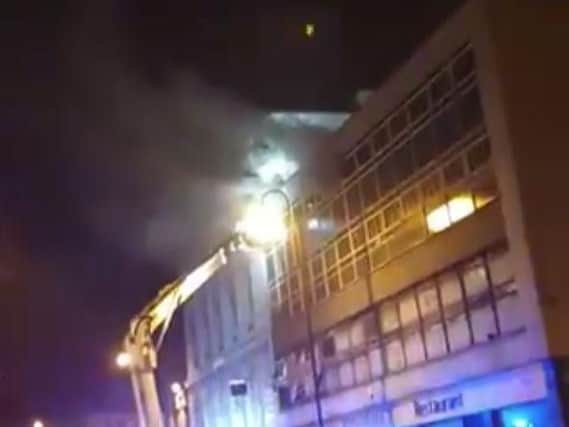 A fire has broken out at the Acapulco nightclub in Halifax (Photo/Video: Max Fearnley)