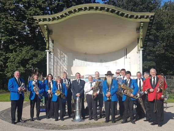 Brass Band members who played at the concert. Picture: Tessa Kerr