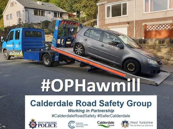 Vehicle seized as part of Operation Hawmill (Picture West Yorkshire Police)