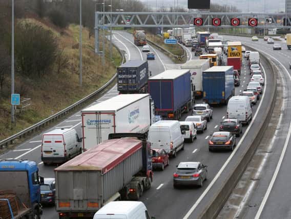 The crash has happened on the M62