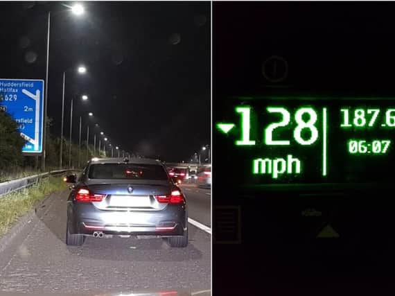 Speeding drivers caught on the M62 PIctures by PC Martin Willis