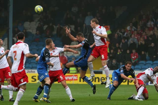 Halifax Town v Charlton Athletic during FA Cup first round game at Shay
liam hogan