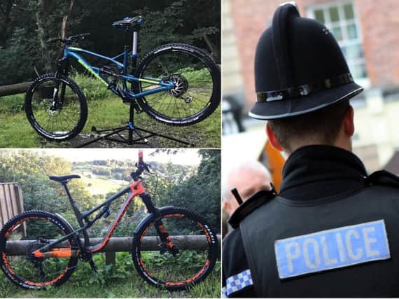 The bikes which were stolen by thieves in Todmorden (Picture West Yorkshire Police)