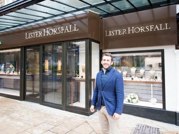 Nick Horsfall outside the showroom in Ilkley