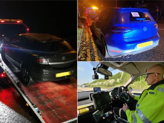 Vehicles seized by the West Yorkshire Police Road Policing Unit (Pictures by the unit)